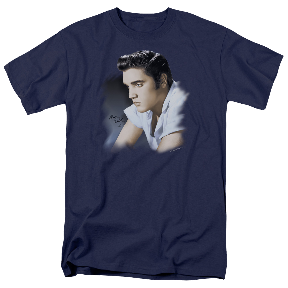 Elvis Presley Blue Profile - Men's Regular Fit T-Shirt Men's Regular Fit T-Shirt Elvis Presley