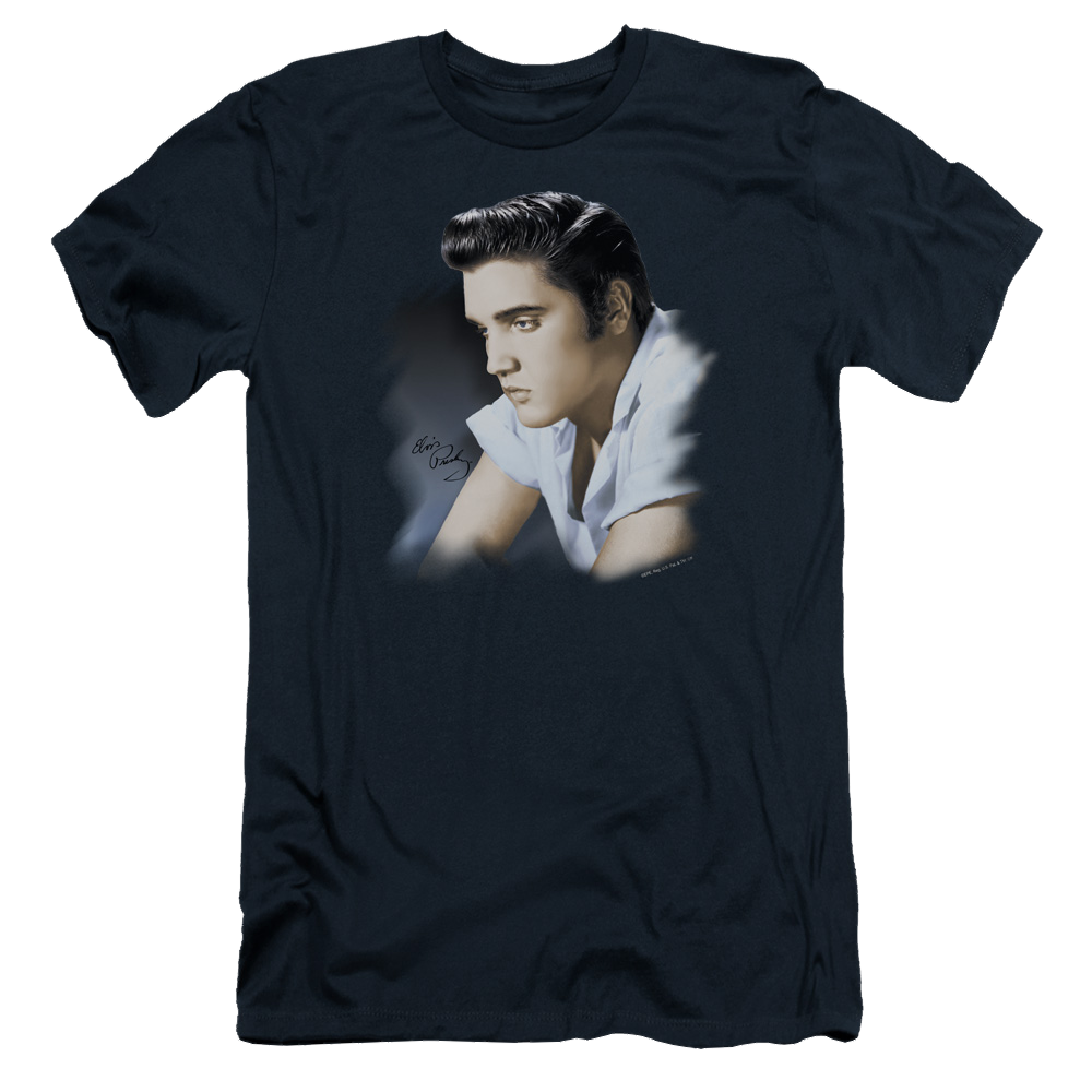 Elvis Presley Blue Profile - Men's Slim Fit T-Shirt Men's Slim Fit T-Shirt Elvis Presley