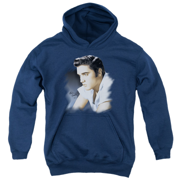 Elvis Presley Blue Profile - Youth Hoodie (Ages 8-12) Youth Hoodie (Ages 8-12) Elvis Presley