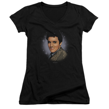 Elvis Presley Starlite - Juniors V-Neck T-Shirt Juniors V-Neck T-Shirt Elvis Presley