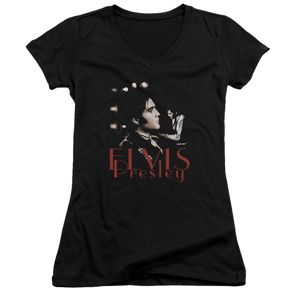 Elvis Presley Memories - Juniors V-Neck T-Shirt Juniors V-Neck T-Shirt Elvis Presley