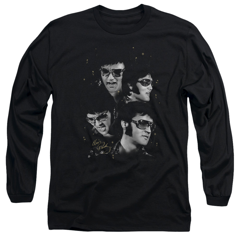 Elvis Presley Faces - Men's Long Sleeve T-Shirt Men's Long Sleeve T-Shirt Elvis Presley