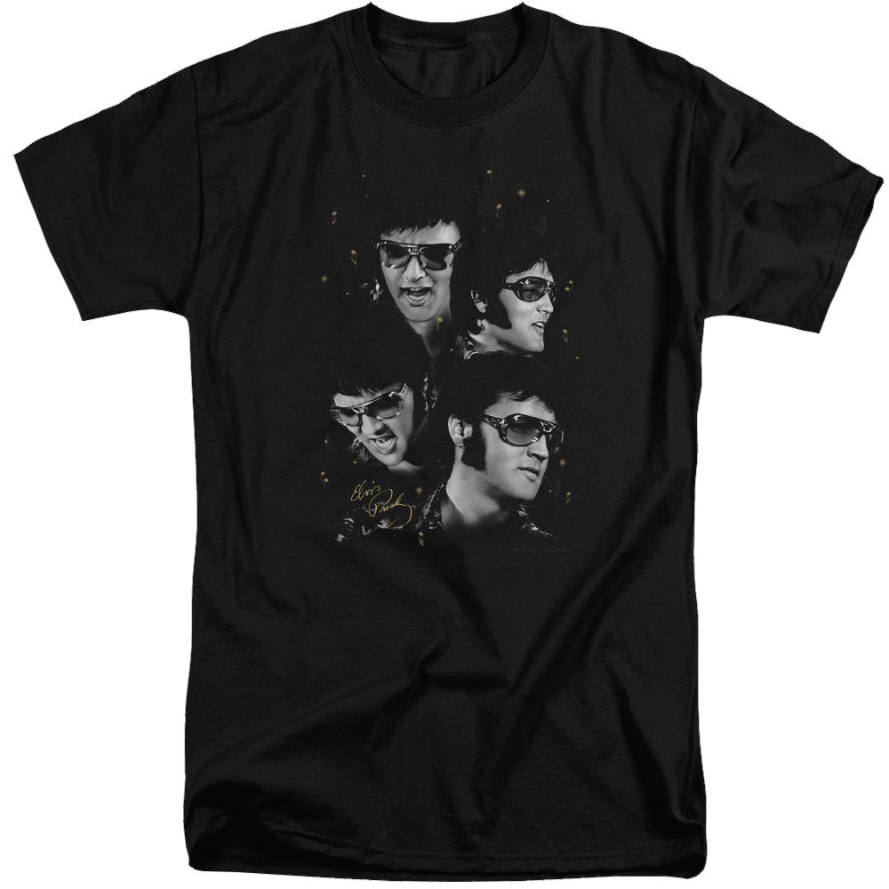 Elvis Presley Faces - Men's Tall Fit T-Shirt Men's Tall Fit T-Shirt Elvis Presley