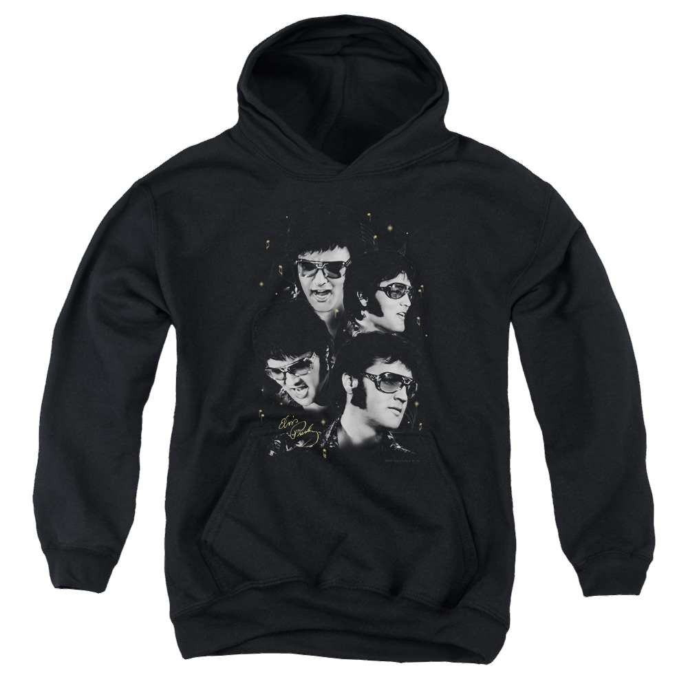 Elvis Presley Faces - Youth Hoodie (Ages 8-12) Youth Hoodie (Ages 8-12) Elvis Presley
