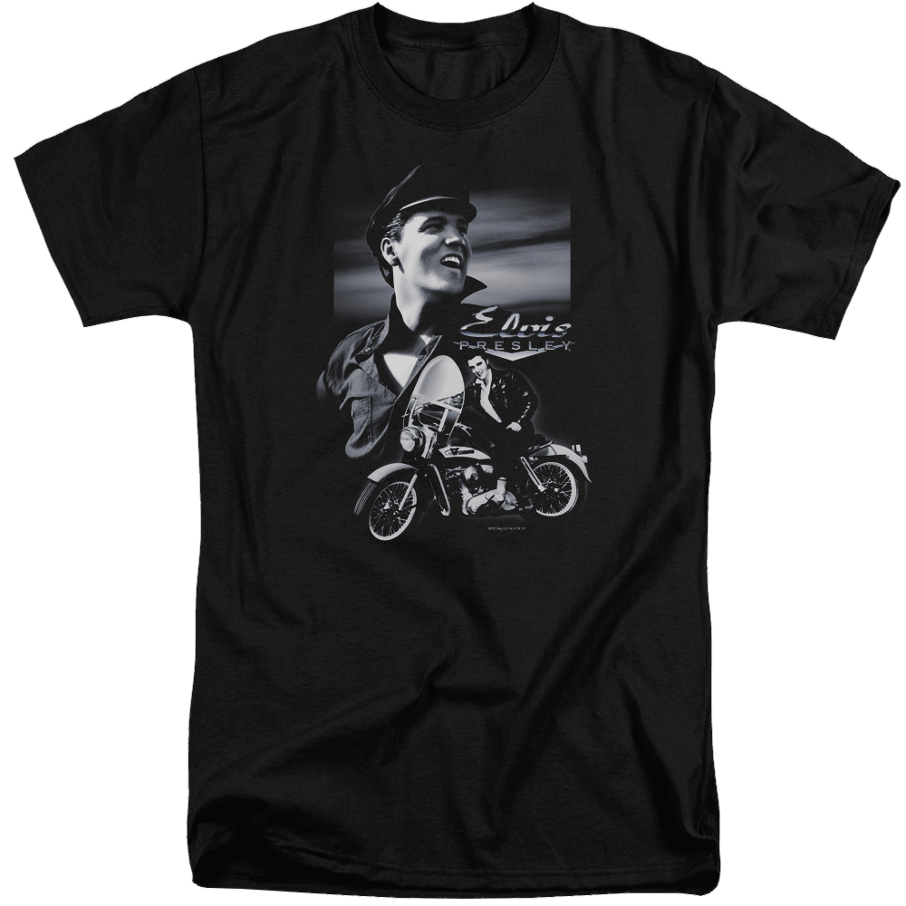 Elvis Presley Motorcycle - Men's Tall Fit T-Shirt Men's Tall Fit T-Shirt Elvis Presley