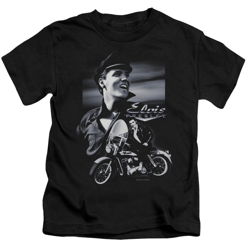 Elvis Presley Motorcycle - Kid's T-Shirt (Ages 4-7) Kid's T-Shirt (Ages 4-7) Elvis Presley