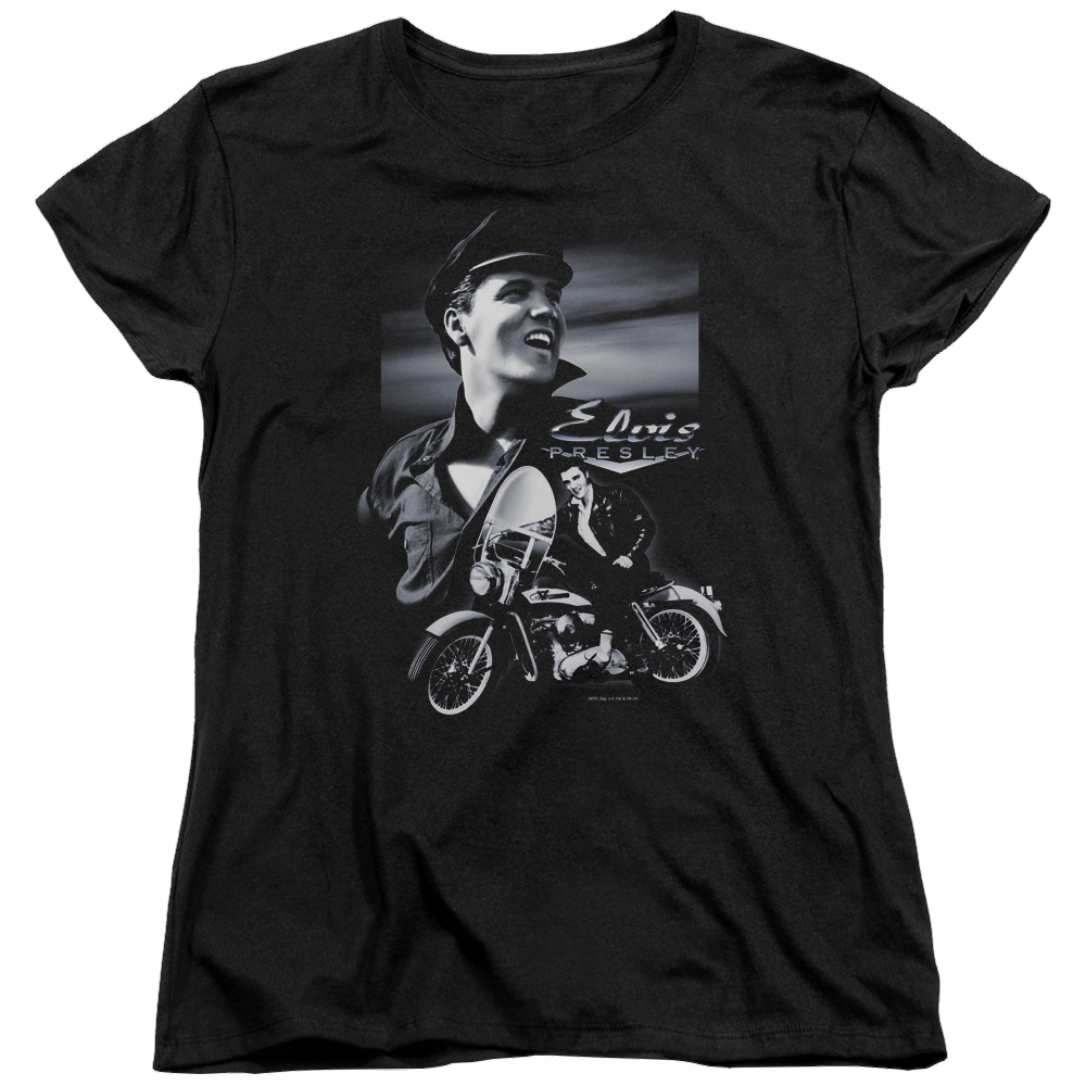 Elvis Presley Motorcycle - Women's T-Shirt Women's T-Shirt Elvis Presley