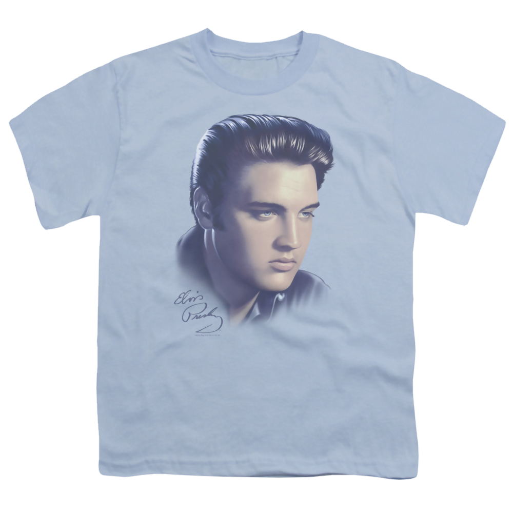 Elvis Presley Big Portrait - Youth T-Shirt (Ages 8-12) Youth T-Shirt (Ages 8-12) Elvis Presley