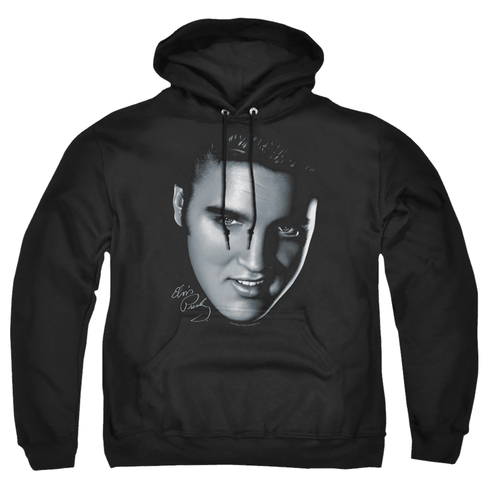 Elvis Presley Big Face - Pullover Hoodie Pullover Hoodie Elvis Presley