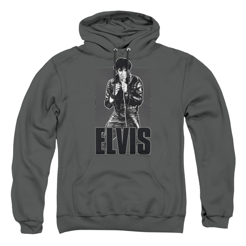 Elvis Presley Leather - Pullover Hoodie Pullover Hoodie Elvis Presley