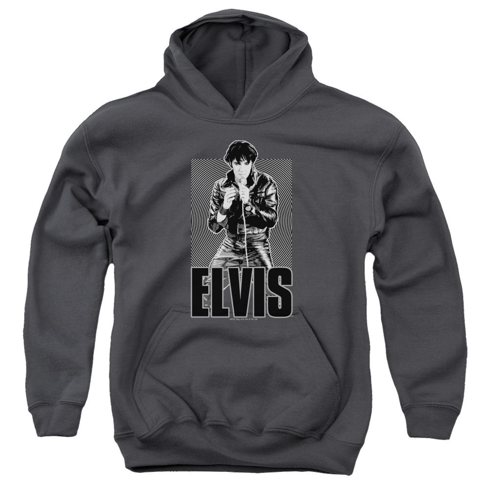 Elvis Presley Leather - Youth Hoodie (Ages 8-12) Youth Hoodie (Ages 8-12) Elvis Presley