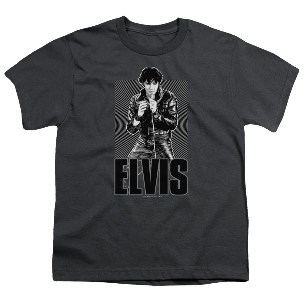 Elvis Presley Leather - Youth T-Shirt (Ages 8-12) Youth T-Shirt (Ages 8-12) Elvis Presley