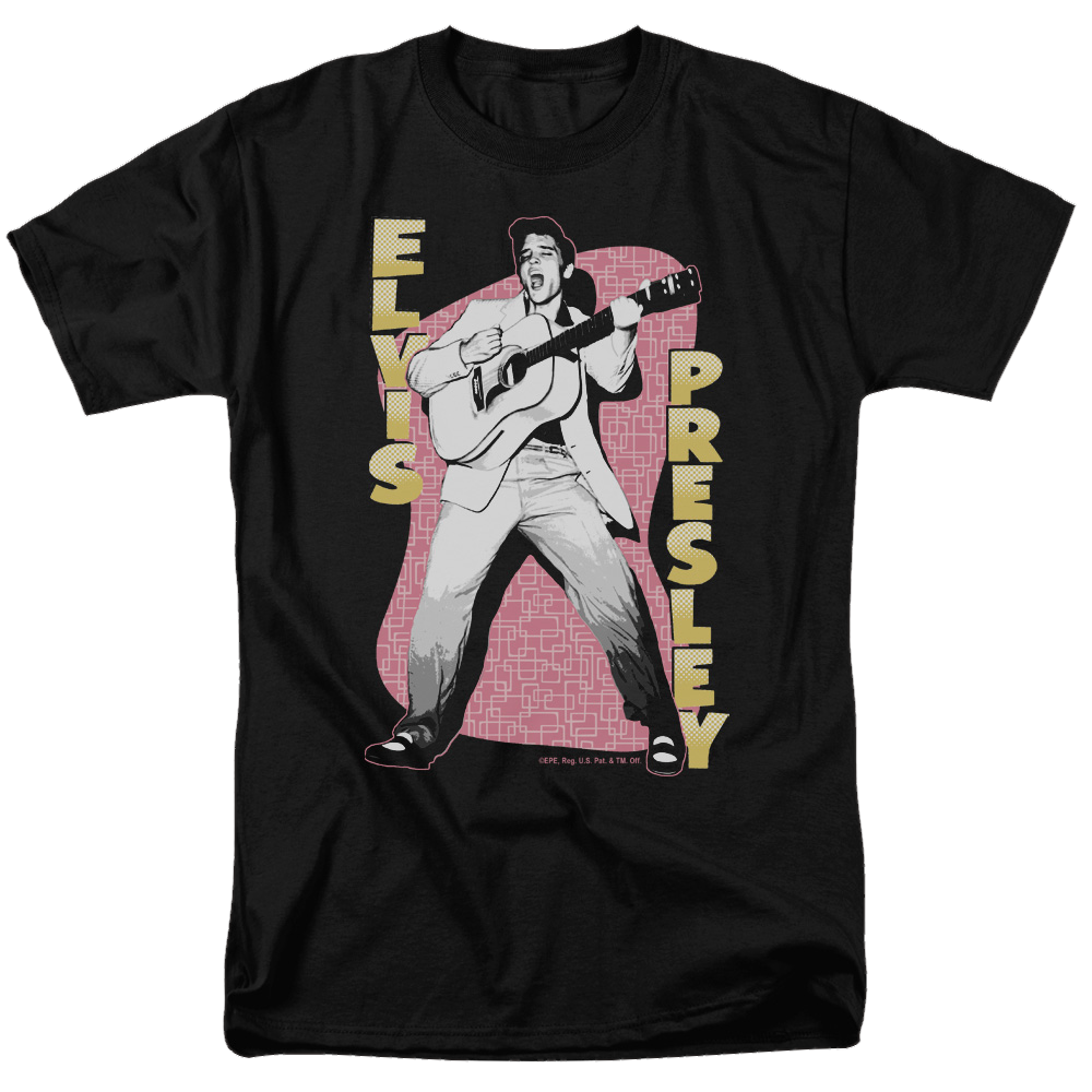 Elvis Presley Pink Rock - Men's Regular Fit T-Shirt Men's Regular Fit T-Shirt Elvis Presley
