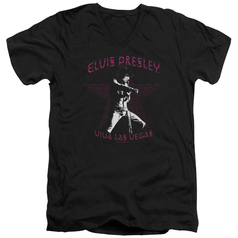 Elvis Presley Viva Las Vegas Star - Men's V-Neck T-Shirt Men's V-Neck T-Shirt Elvis Presley
