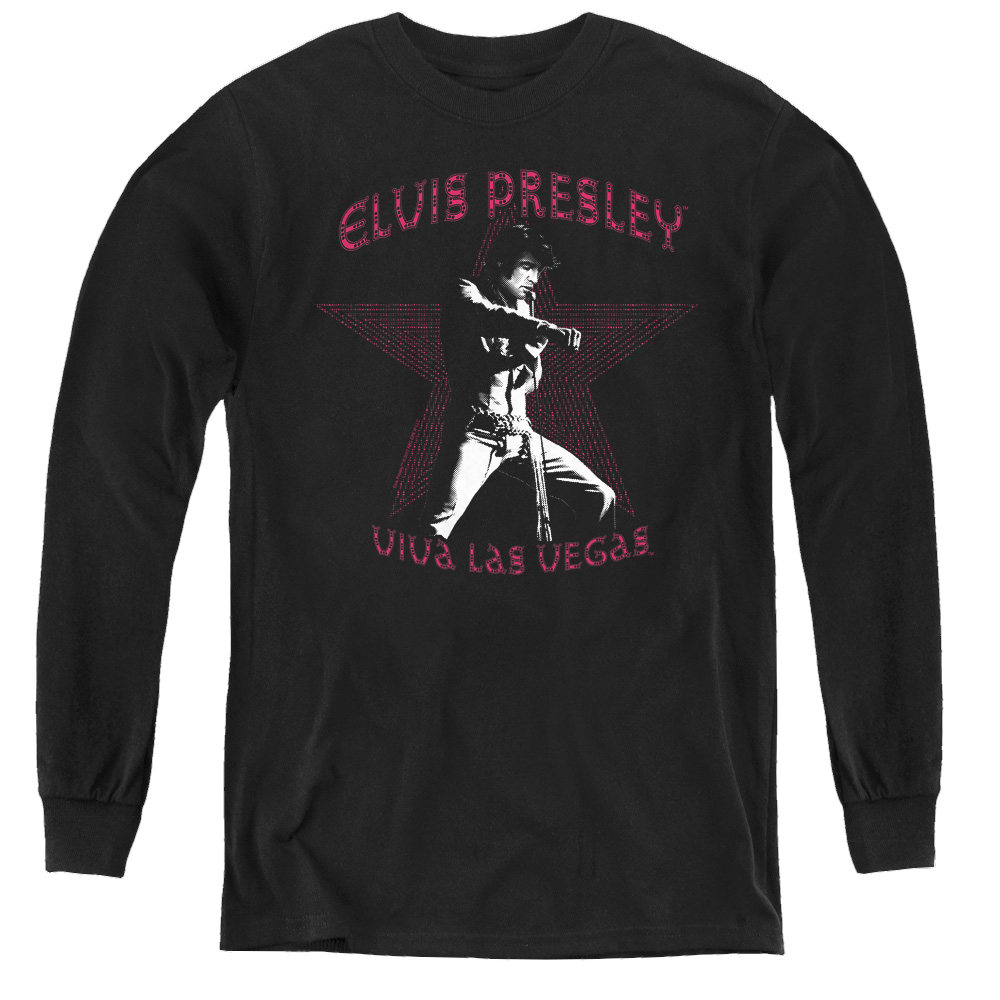 Elvis Presley Viva Las Vegas Star - Youth Long Sleeve T-Shirt Youth Long Sleeve T-Shirt Elvis Presley