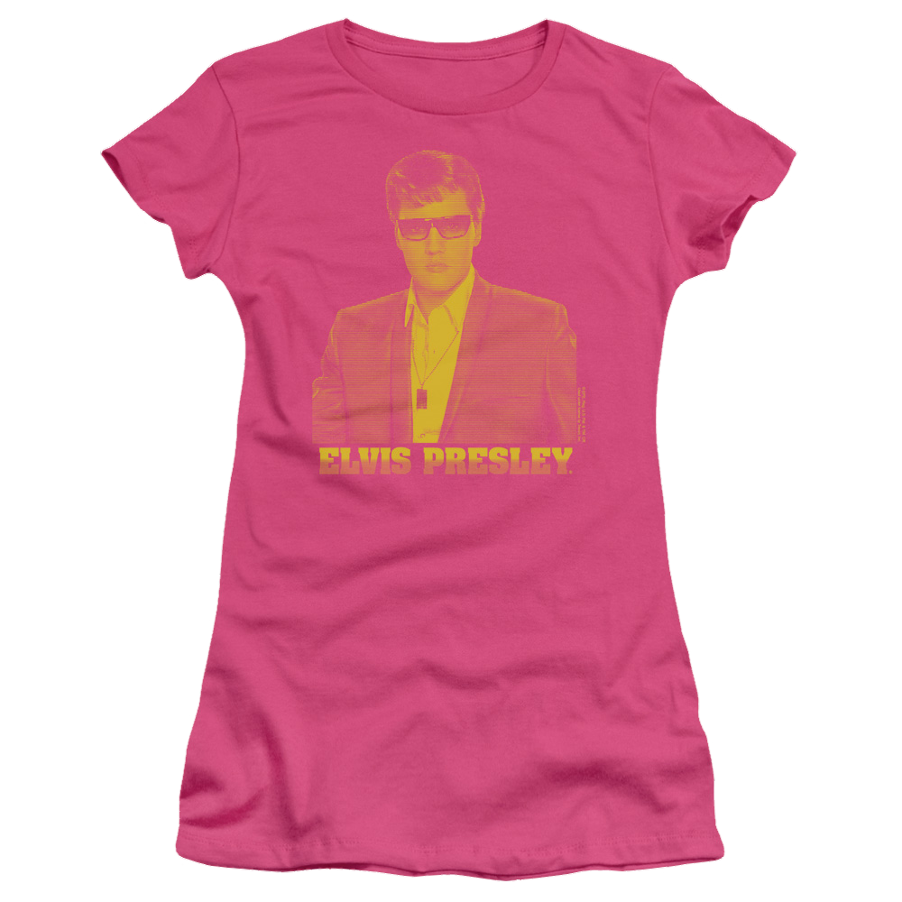 Elvis Presley Yellow Elvis - Juniors T-Shirt Juniors T-Shirt Elvis Presley