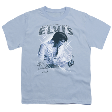 Elvis Presley Blue Vegas - Youth T-Shirt (Ages 8-12) Youth T-Shirt (Ages 8-12) Elvis Presley
