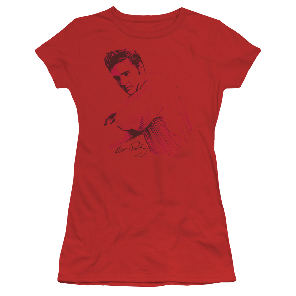 Elvis Presley On The Range - Juniors T-Shirt Juniors T-Shirt Elvis Presley