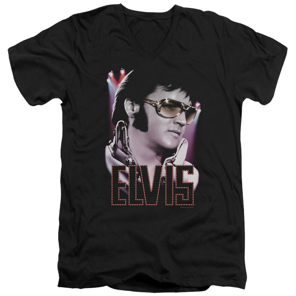 Elvis Presley 70s Star - Men's V-Neck T-Shirt Men's V-Neck T-Shirt Elvis Presley