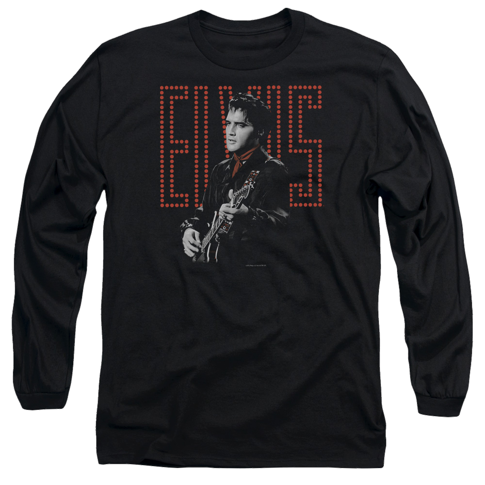 Elvis Presley Red Guitarman - Men's Long Sleeve T-Shirt Men's Long Sleeve T-Shirt Elvis Presley