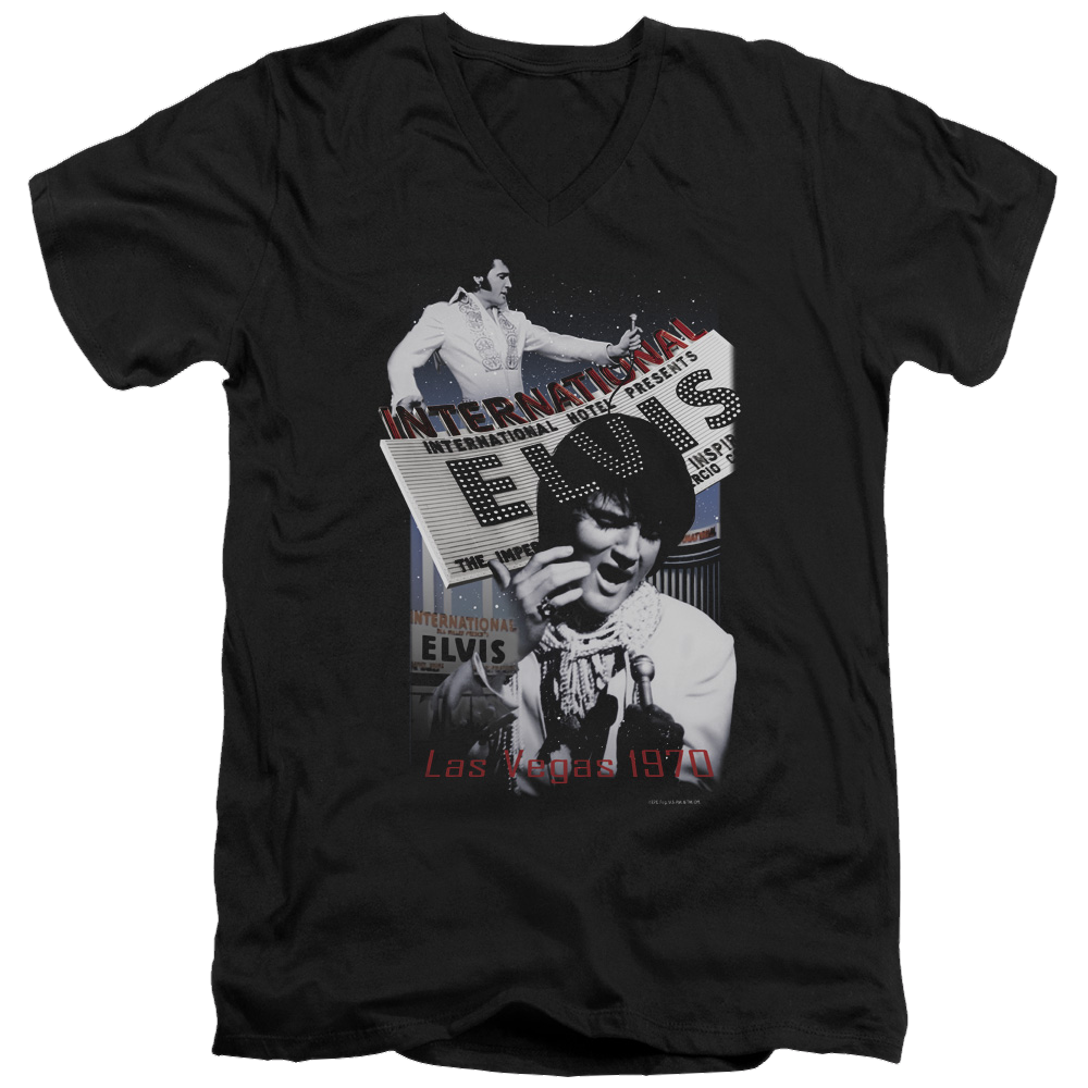 Elvis Presley International Hotel - Men's V-Neck T-Shirt Men's V-Neck T-Shirt Elvis Presley
