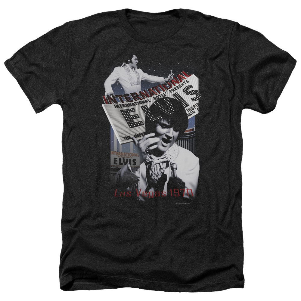 Elvis Presley International Hotel - Men's Heather T-Shirt Men's Heather T-Shirt Elvis Presley
