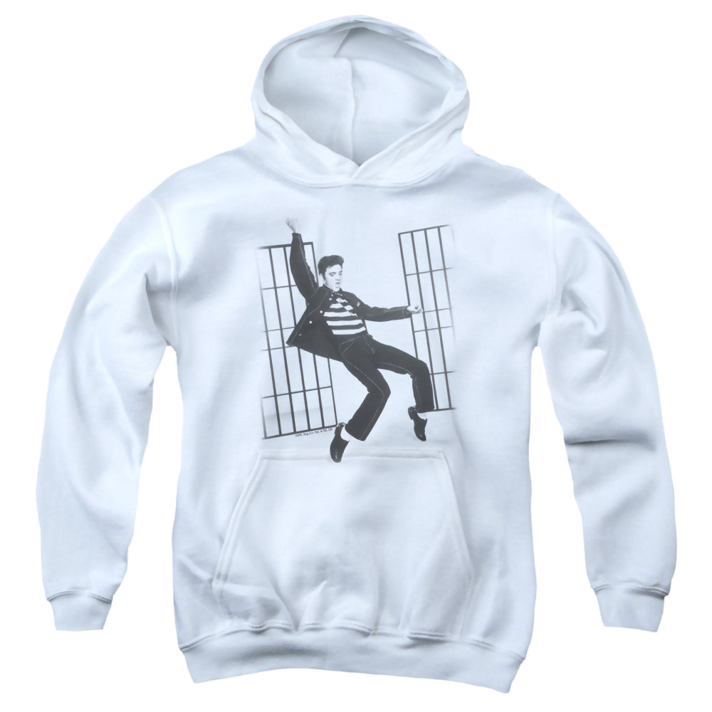 Elvis Presley Jailhouse Rock - Youth Hoodie (Ages 8-12) Youth Hoodie (Ages 8-12) Elvis Presley