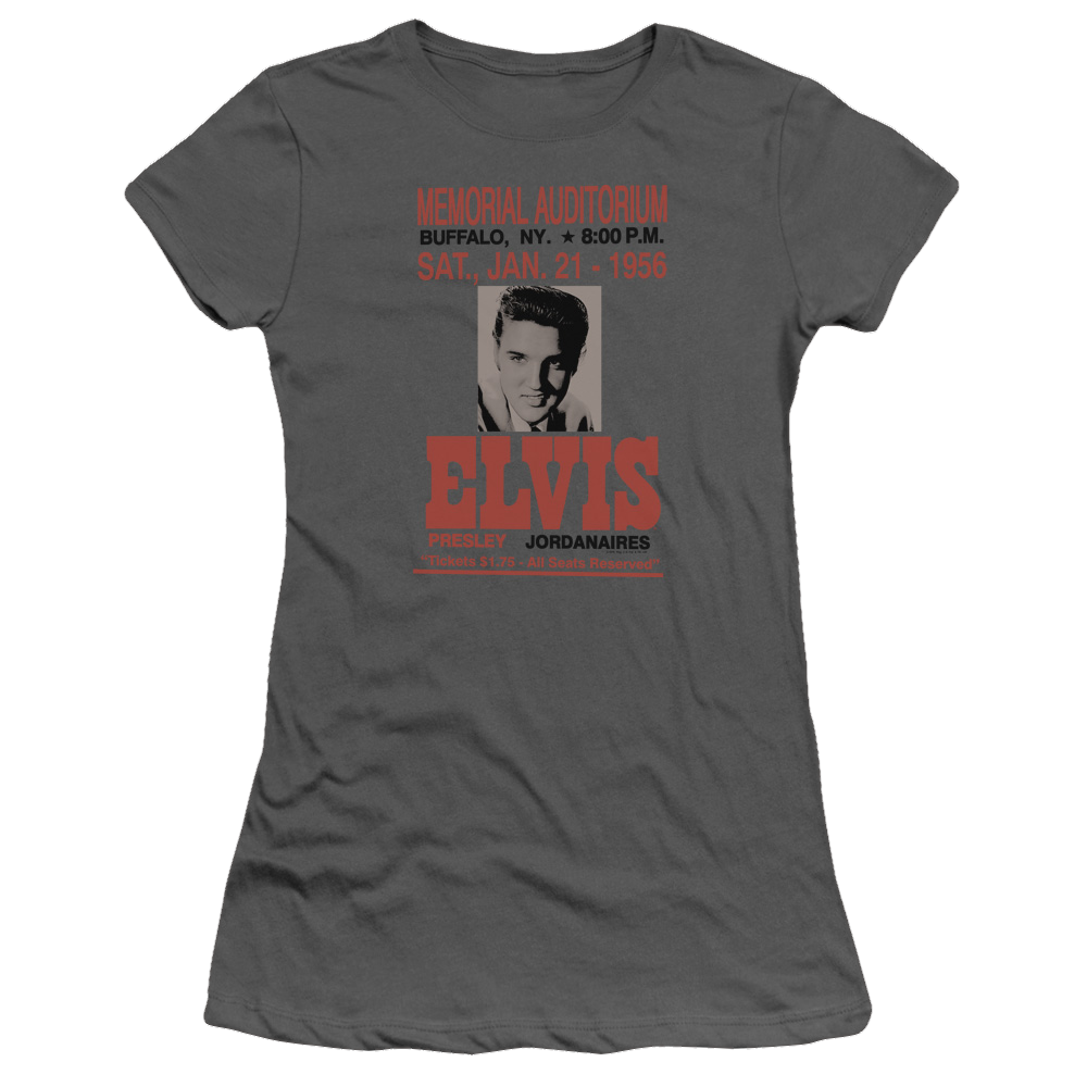 Elvis Presley Buffalo 1956 - Juniors T-Shirt Juniors T-Shirt Elvis Presley
