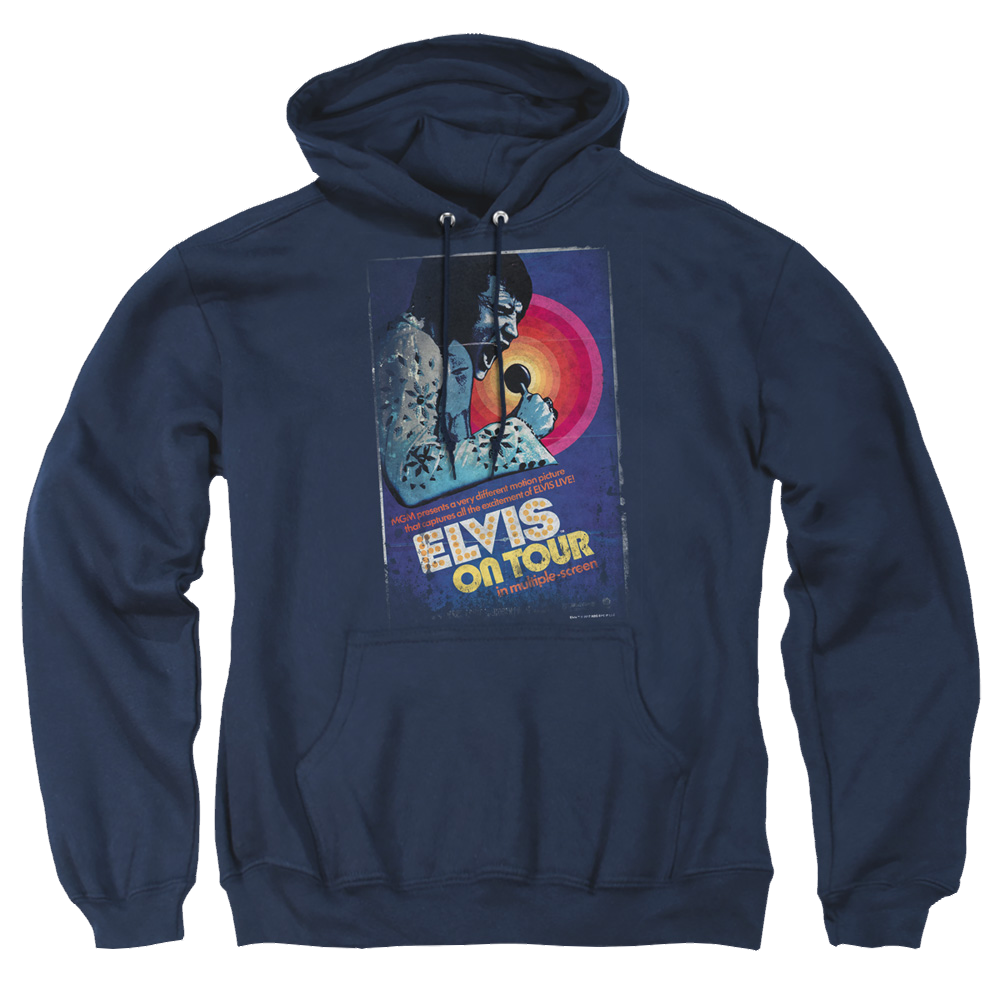 Elvis Presley On Tour Poster - Pullover Hoodie Pullover Hoodie Elvis Presley