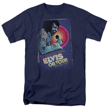 Elvis Presley On Tour Poster - Men's Regular Fit T-Shirt Men's Regular Fit T-Shirt Elvis Presley