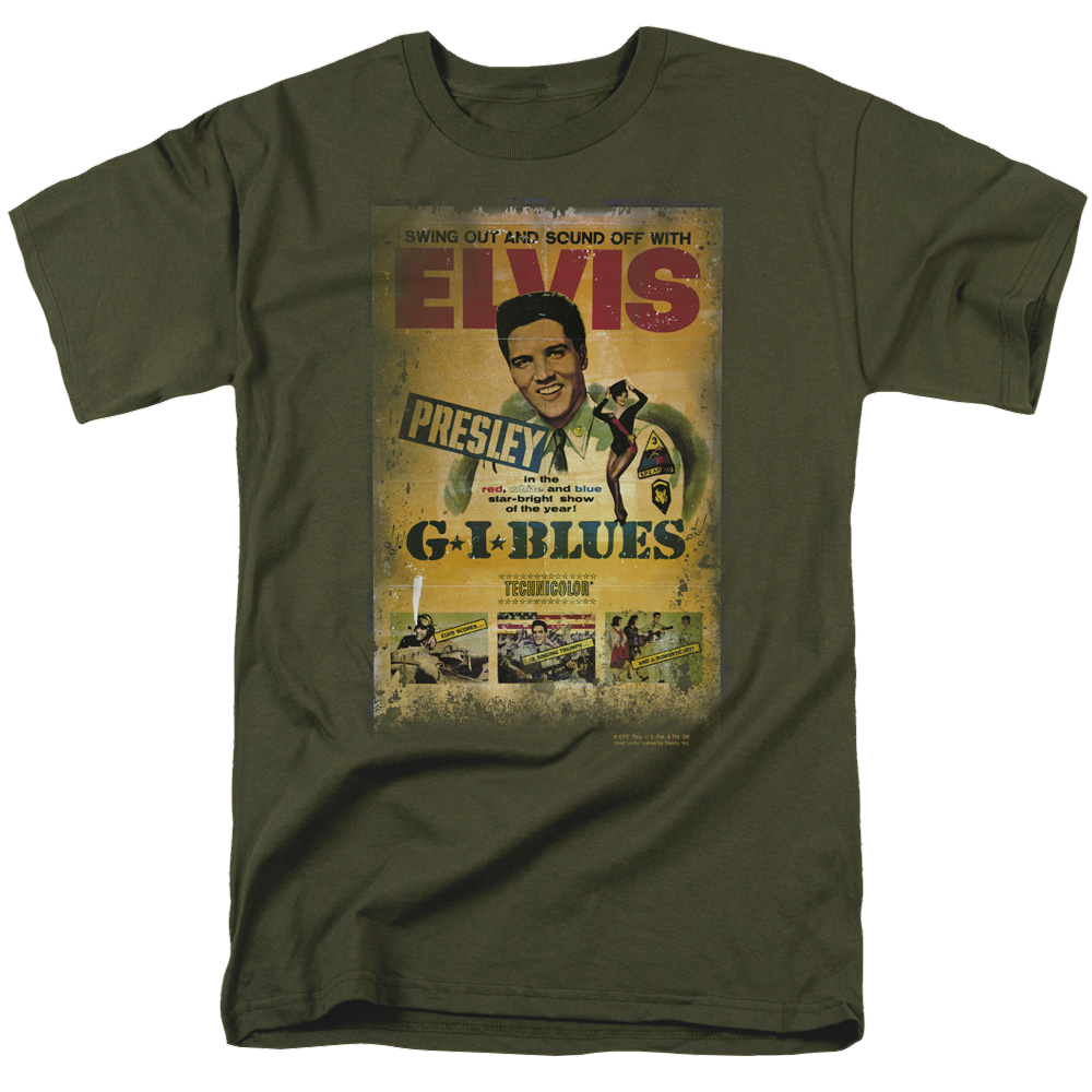 Elvis Presley Gi Blues Poster - Men's Regular Fit T-Shirt Men's Regular Fit T-Shirt Elvis Presley