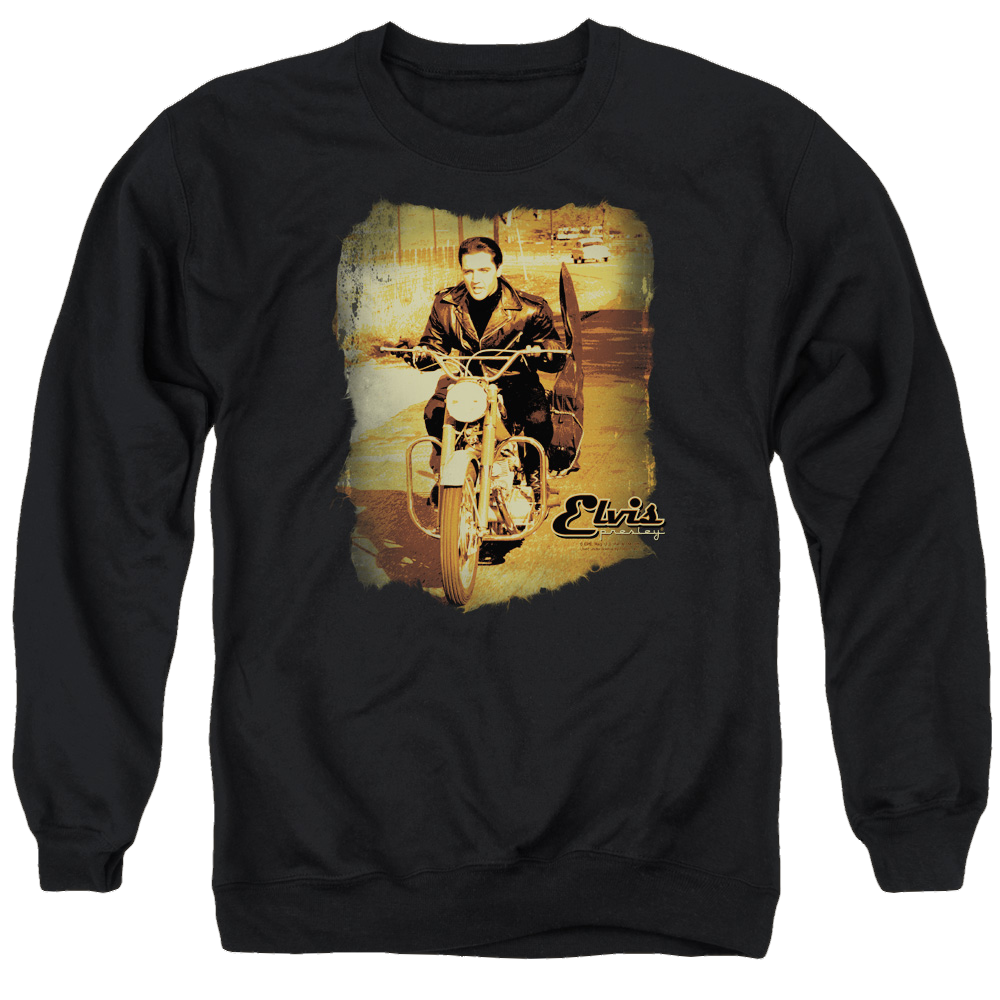 Elvis Presley Hit The Road - Men's Crewneck Sweatshirt Men's Crewneck Sweatshirt Elvis Presley