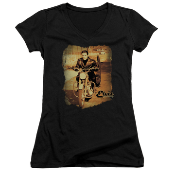 Elvis Presley Hit The Road - Juniors V-Neck T-Shirt Juniors V-Neck T-Shirt Elvis Presley