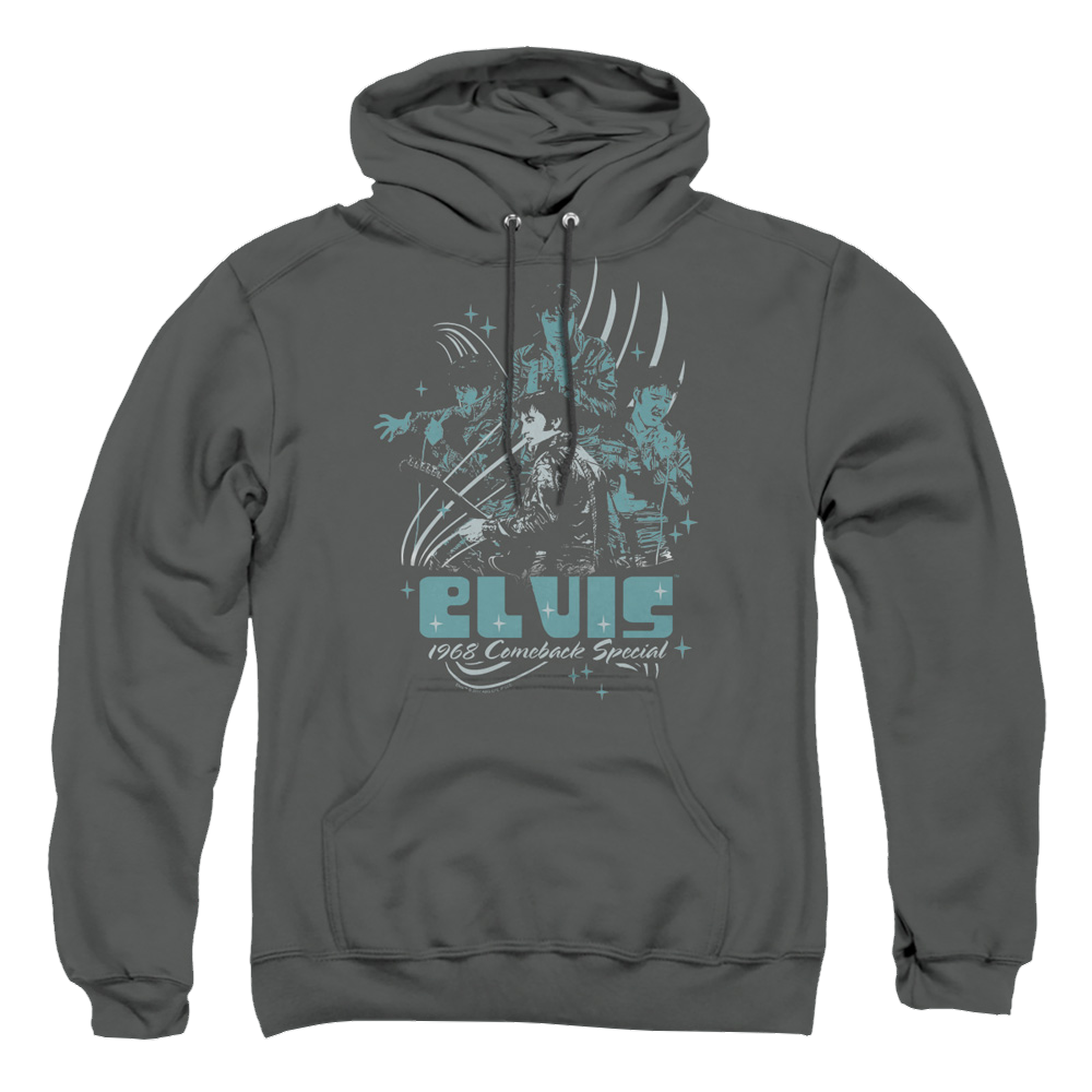 Elvis Presley 68 Leather - Pullover Hoodie Pullover Hoodie Elvis Presley