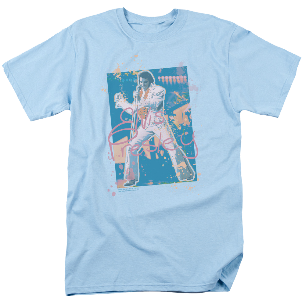 Elvis Presley Splatter Hawaii - Men's Regular Fit T-Shirt Men's Regular Fit T-Shirt Elvis Presley