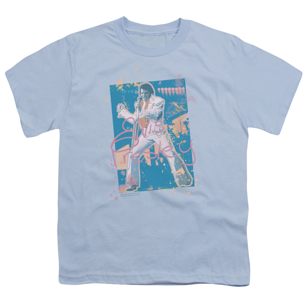 Elvis Presley Splatter Hawaii - Youth T-Shirt (Ages 8-12) Youth T-Shirt (Ages 8-12) Elvis Presley