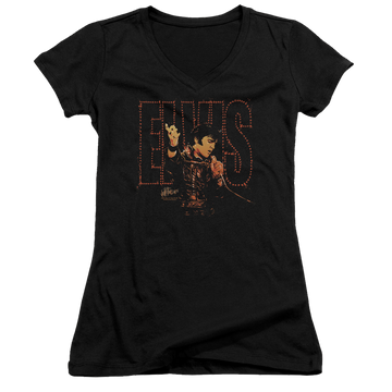Elvis Presley Take My Hand - Juniors V-Neck T-Shirt Juniors V-Neck T-Shirt Elvis Presley