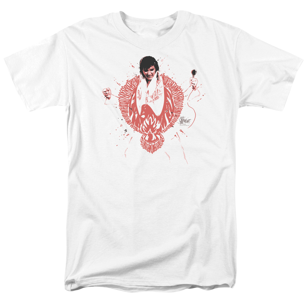 Elvis Presley Red Pheonix - Men's Regular Fit T-Shirt Men's Regular Fit T-Shirt Elvis Presley