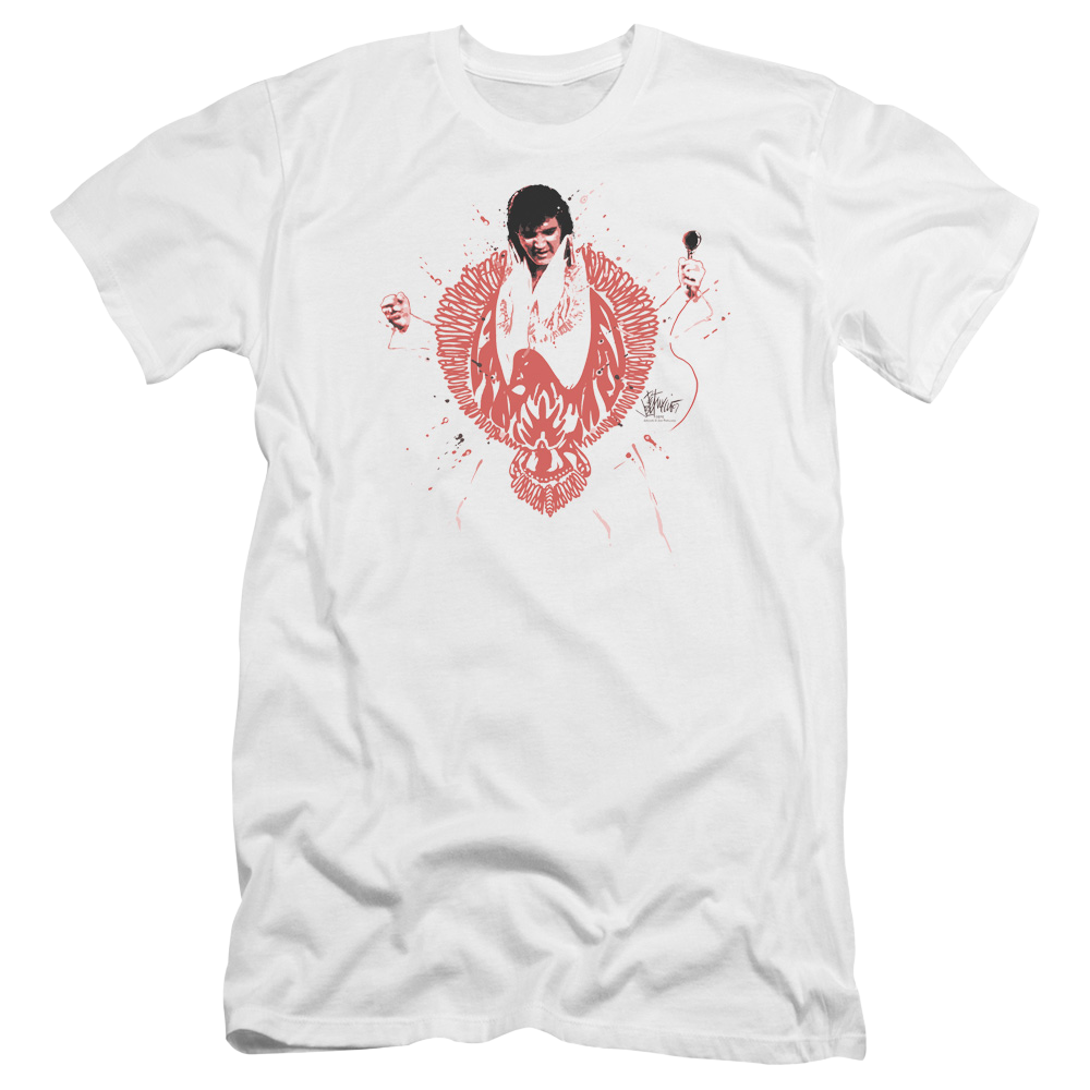 Elvis Presley Red Pheonix - Men's Premium Slim Fit T-Shirt Men's Premium Slim Fit T-Shirt Elvis Presley