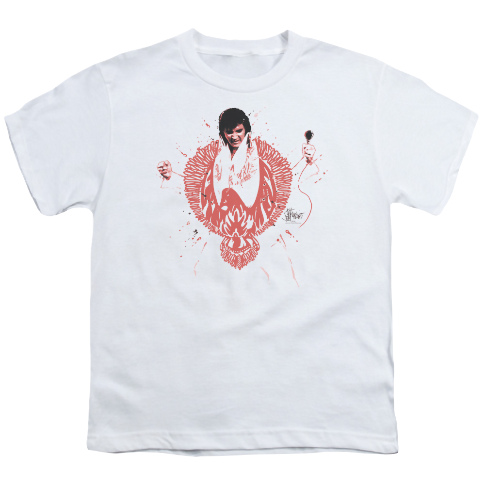Elvis Presley Red Pheonix - Youth T-Shirt (Ages 8-12) Youth T-Shirt (Ages 8-12) Elvis Presley