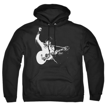 Elvis Presley Black And White Guitarman - Pullover Hoodie Pullover Hoodie Elvis Presley