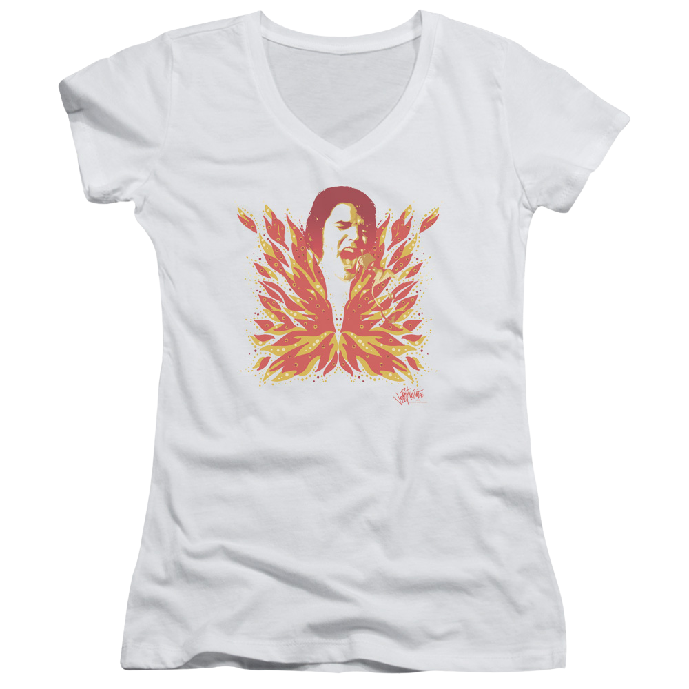 Elvis Presley His Latest Flame - Juniors V-Neck T-Shirt Juniors V-Neck T-Shirt Elvis Presley