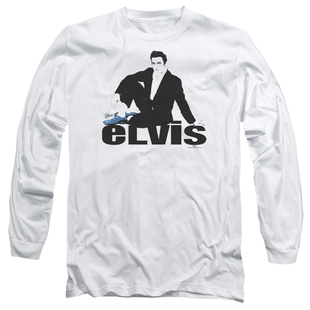 Elvis Presley Blue Suede - Men's Long Sleeve T-Shirt Men's Long Sleeve T-Shirt Elvis Presley