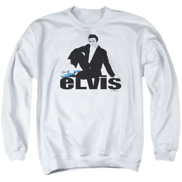 Elvis Presley Blue Suede - Men's Crewneck Sweatshirt Men's Crewneck Sweatshirt Elvis Presley