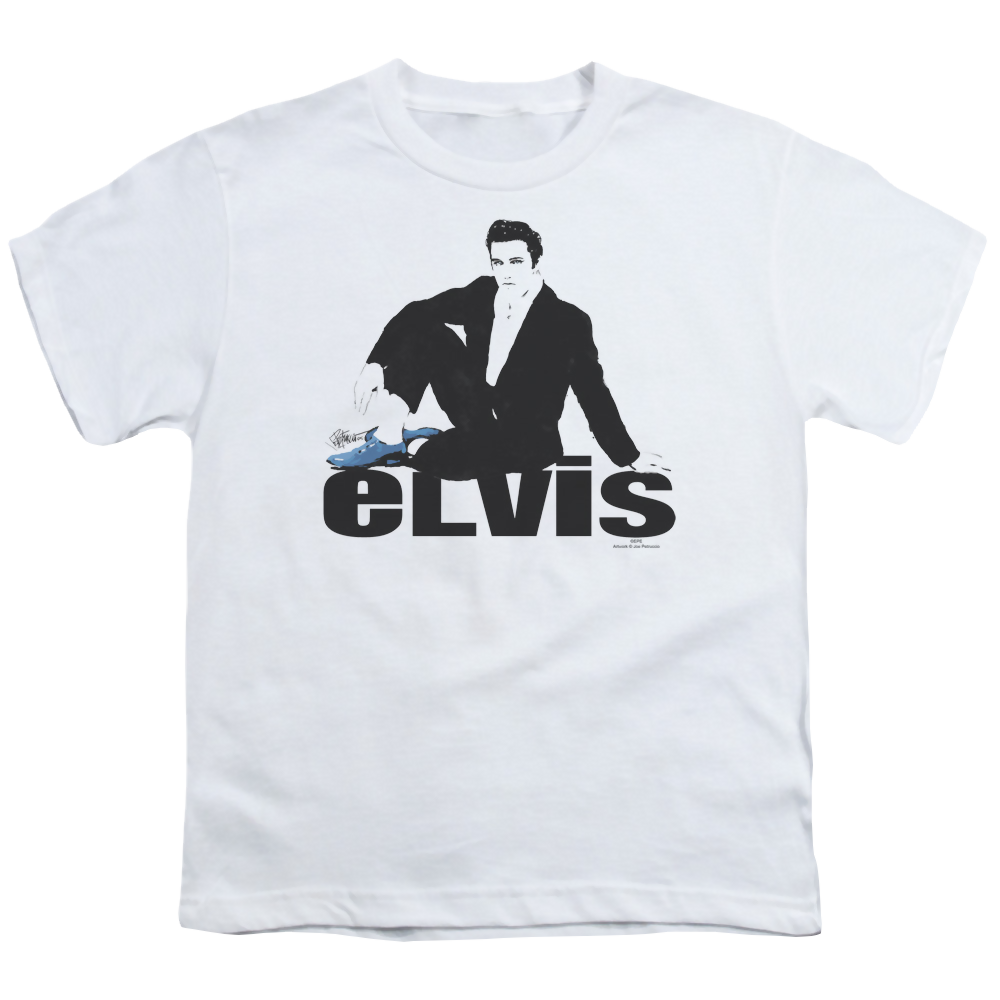 Elvis Presley Blue Suede - Youth T-Shirt (Ages 8-12) Youth T-Shirt (Ages 8-12) Elvis Presley