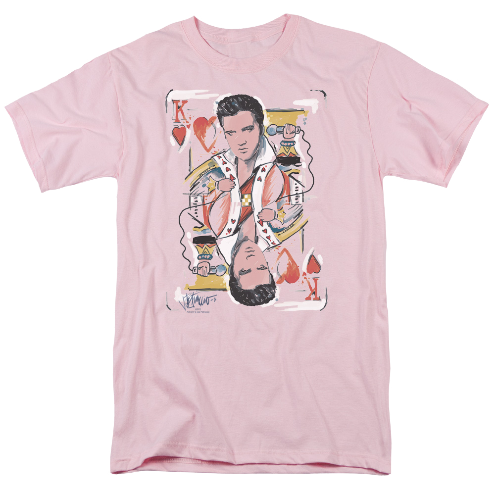 Elvis Presley King Of Hearts - Men's Regular Fit T-Shirt Men's Regular Fit T-Shirt Elvis Presley