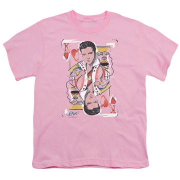 Elvis Presley King Of Hearts - Youth T-Shirt (Ages 8-12) Youth T-Shirt (Ages 8-12) Elvis Presley