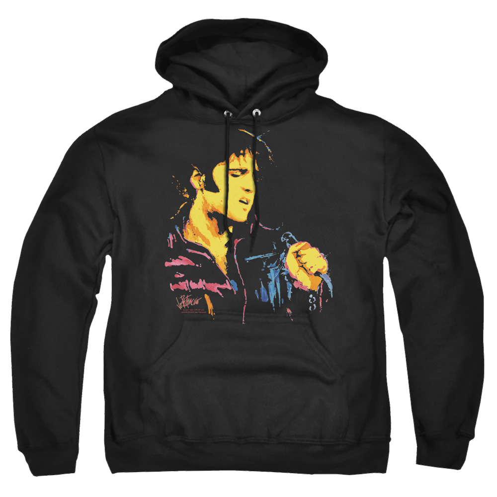 Elvis Presley Neon Elvis - Pullover Hoodie Pullover Hoodie Elvis Presley