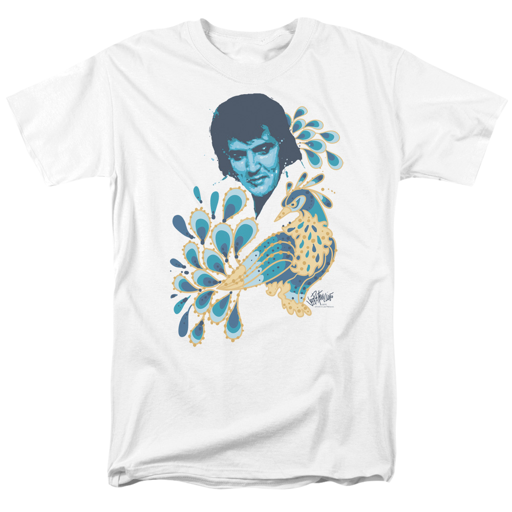 Elvis Presley Peacock - Men's Regular Fit T-Shirt Men's Regular Fit T-Shirt Elvis Presley