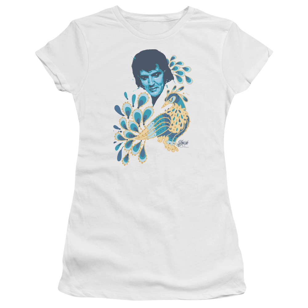 Elvis Presley Peacock - Juniors T-Shirt Juniors T-Shirt Elvis Presley